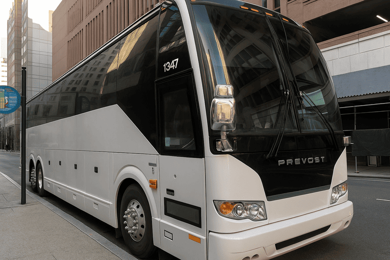 a Napa Coach Bus Service coach bus