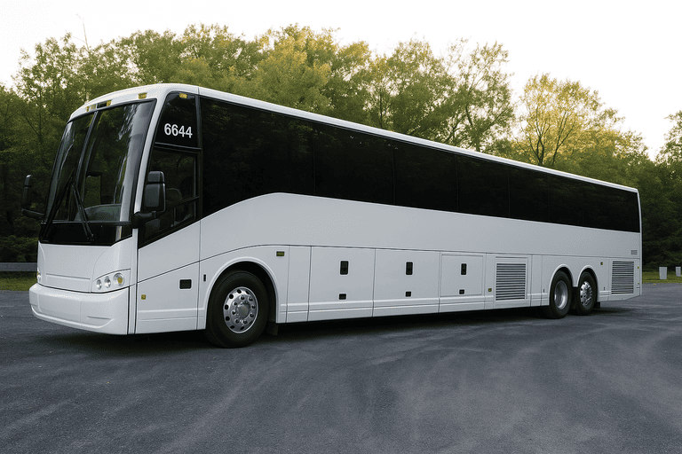 exterior of Napa Coach Bus Service coach bus