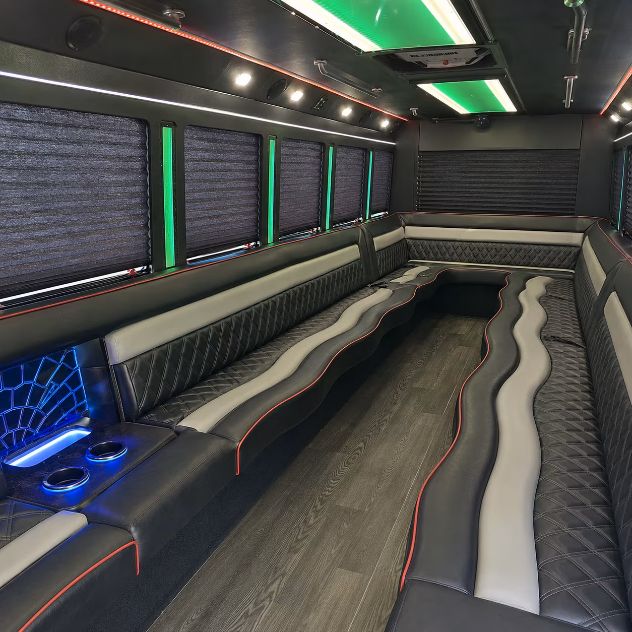downtown napa nightlife party bus rental