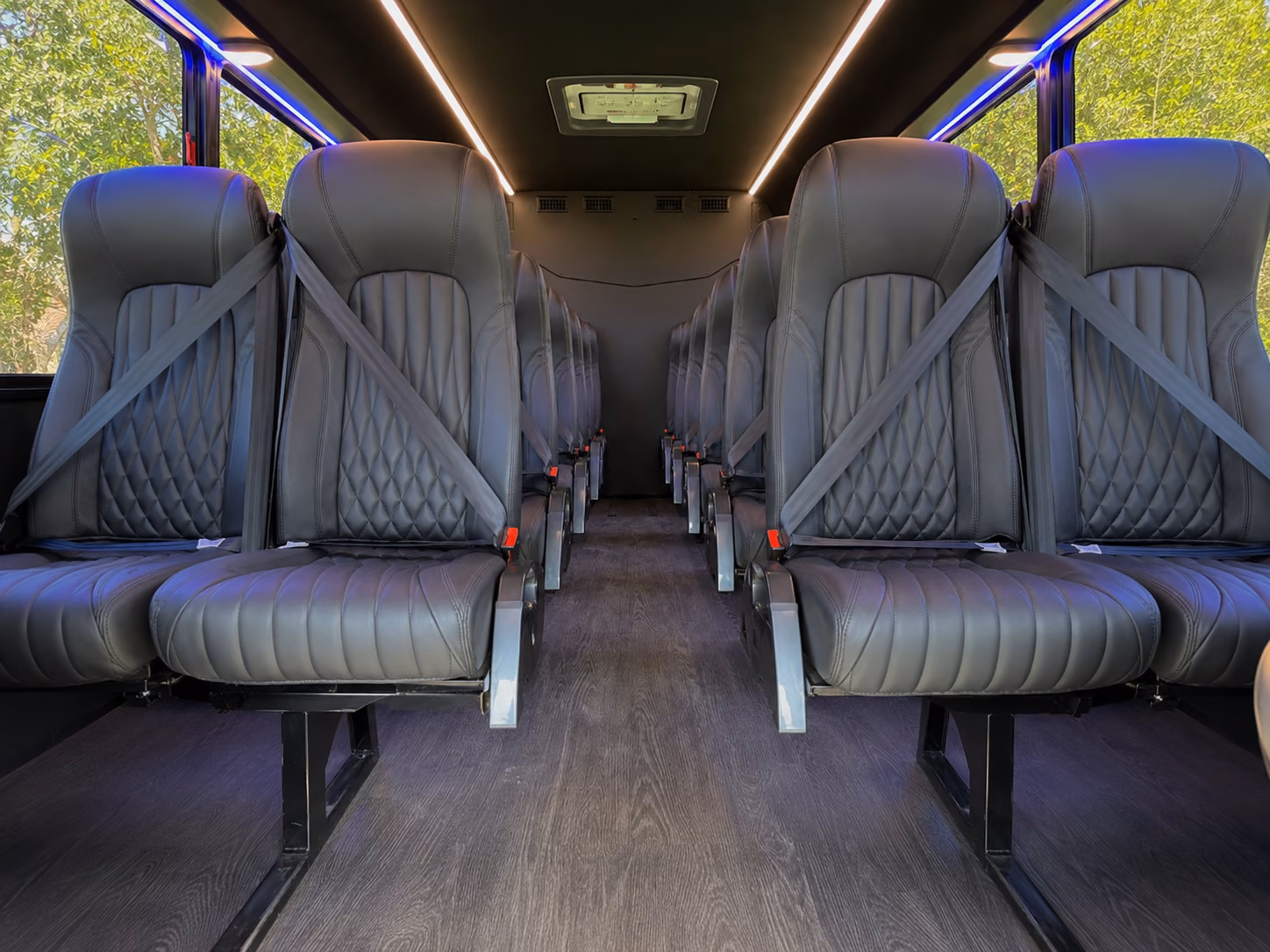 napa 18 passenger minibus inside