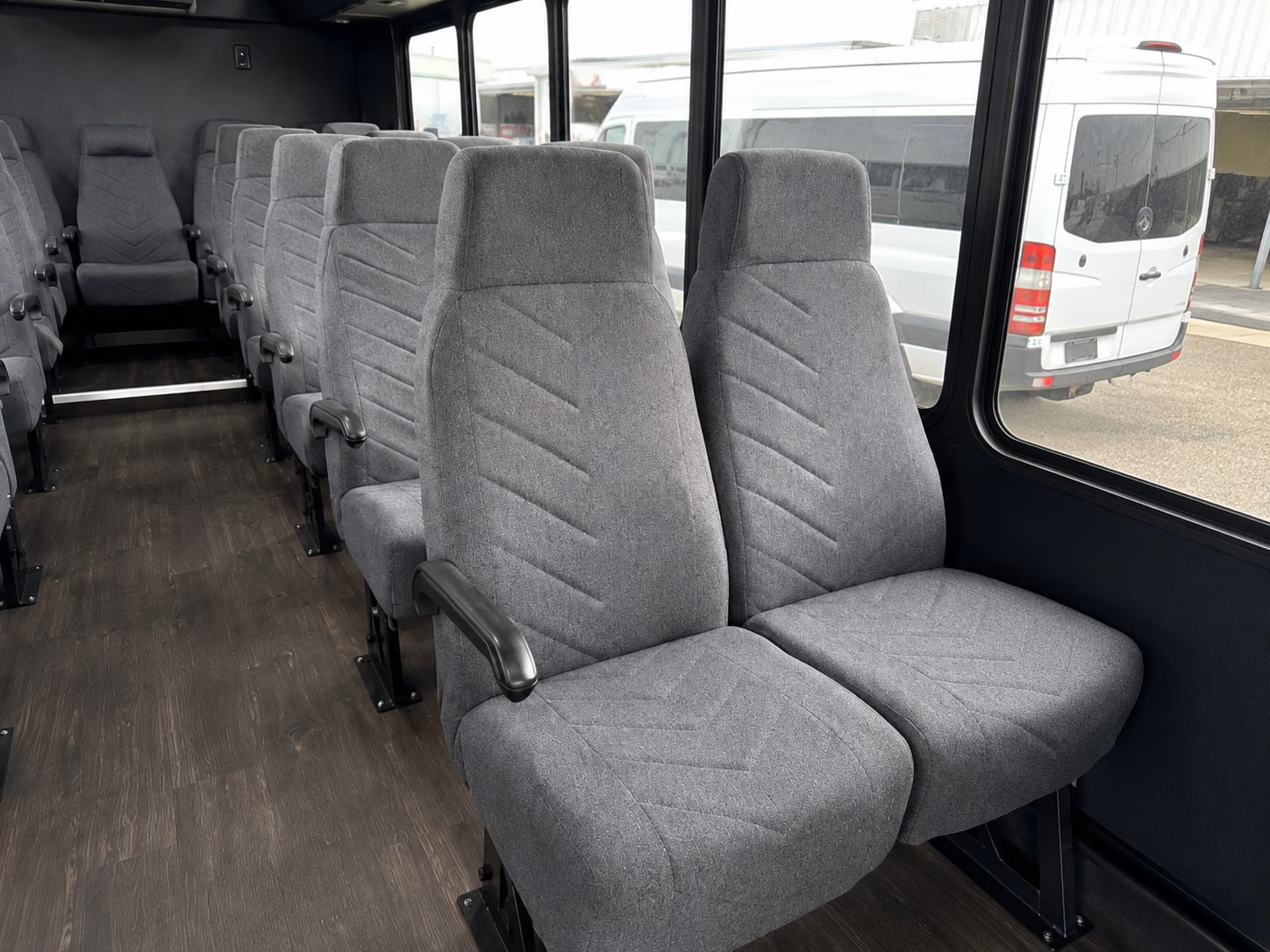 napa 18 passenger minibus interior