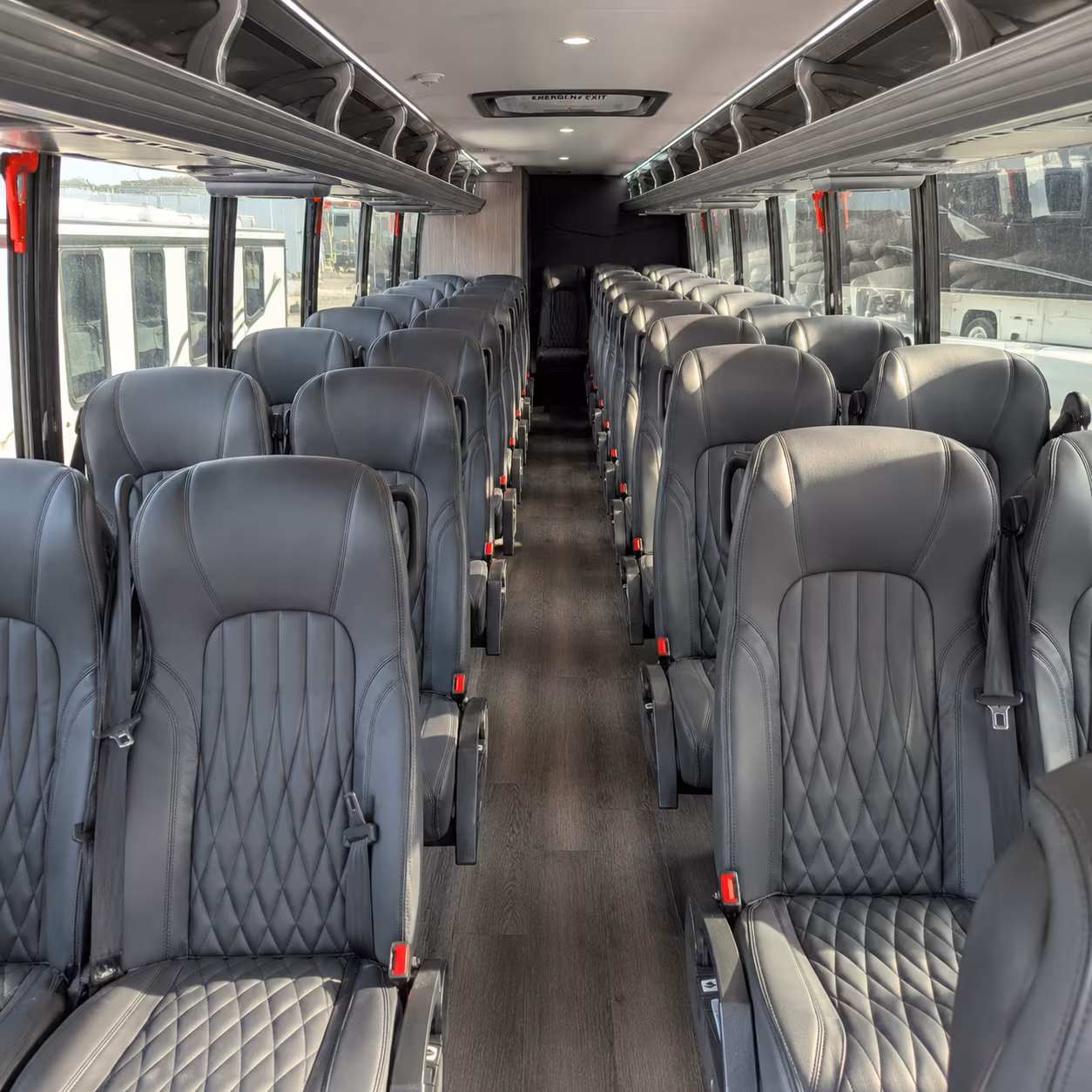 napa 28 passenger minibus inside