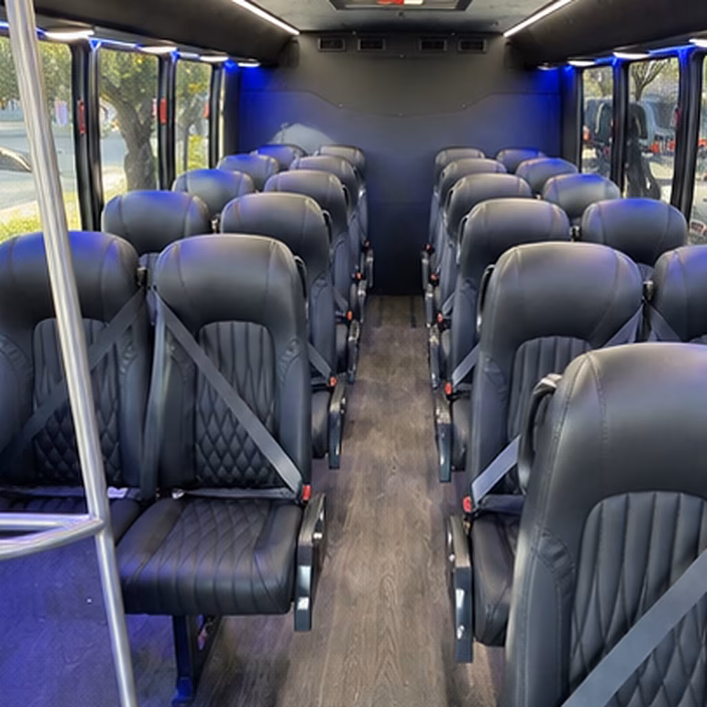 napa 35 passenger minibus interior