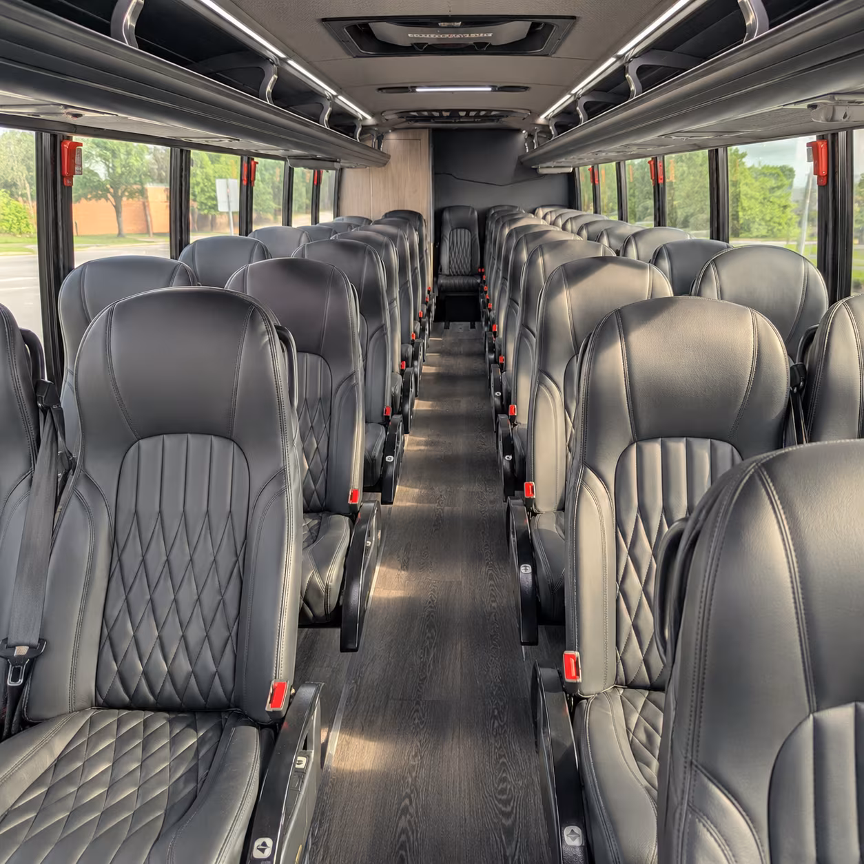 napa private event transportation onboard seating