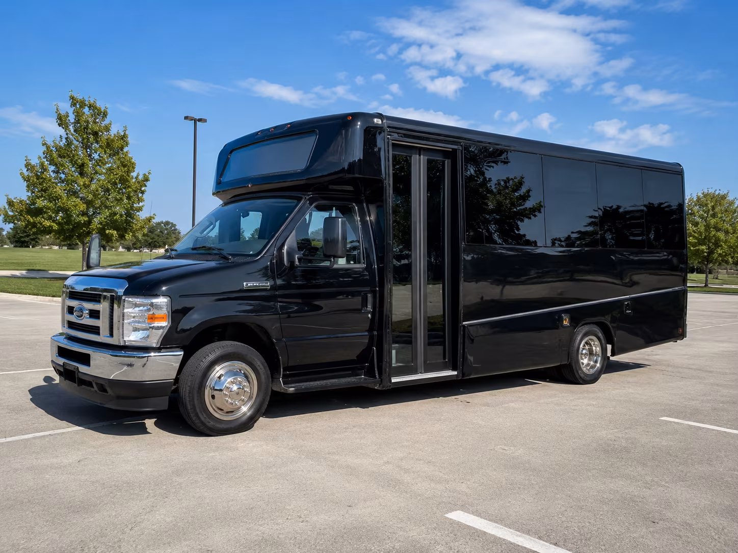 prom night buses for st helena and calistoga students heading down the valley